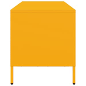TV skříňka hořčicově žlutá 101,5 x 39 x 43,5 cm ocel - obrázek 6