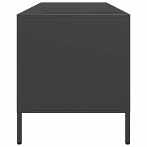TV skříňka černá 135 x 39 x 43,5 cm ocel válcovaná za studena - obrázek 6