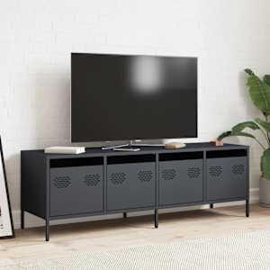 TV skříňka antracitová 135x39x43,5 cm ocel válcovaná za studena - obrázek 3