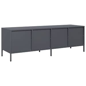 TV skříňka antracitová 135x39x43,5 cm ocel válcovaná za studena - obrázek 7
