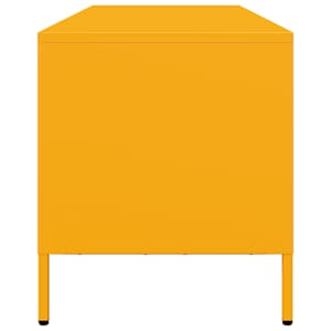 TV skříňka hořčicově žlutá 135 x 39 x 43,5 cm ocel - obrázek 6