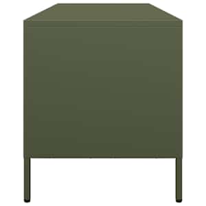 TV skříňka olivově zelená 135 x 39 x 43,5 cm ocel - obrázek 6