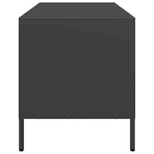 TV skříňka černá 68 x 39 x 43,5 cm ocel válcovaná za studena - obrázek 6