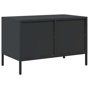 TV skříňka černá 68 x 39 x 43,5 cm ocel válcovaná za studena - obrázek 7
