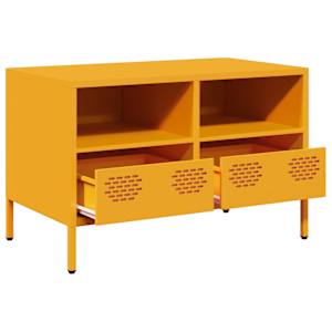 TV skříňka hořčicově žlutá 68 x 39 x 43,5 cm ocel - obrázek 4