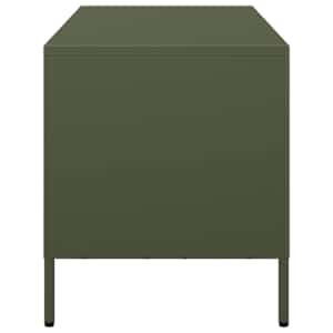 TV skříňka olivově zelená 68 x 39 x 43,5 cm ocel - obrázek 6