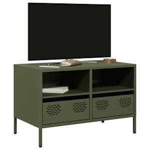 TV skříňka olivově zelená 68 x 39 x 43,5 cm ocel - obrázek 1