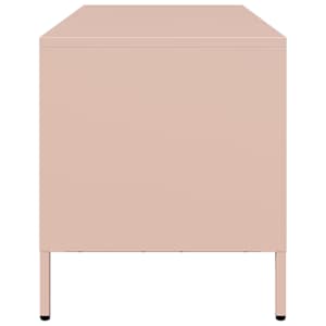 TV skříňka růžová 101,5x39x43,5 cm ocel válcovaná za studena - obrázek 6