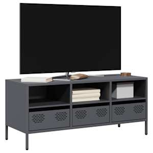 TV omarica antracitna 101,5x39x43,5 cm hladno valjano jeklo