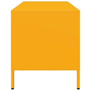 TV skříňka hořčicově žlutá 101,5 x 39 x 43,5 cm ocel - obrázek 6
