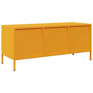 TV skříňka hořčicově žlutá 101,5 x 39 x 43,5 cm ocel - obrázek 7