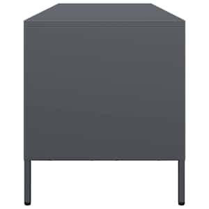 TV skříňka antracitová 135x39x43,5 cm ocel válcovaná za studena - obrázek 6