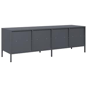 TV skříňka antracitová 135x39x43,5 cm ocel válcovaná za studena - obrázek 7