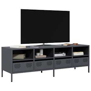 TV omarica antracitna 135x39x43,5 cm hladno valjano jeklo