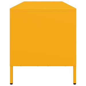 TV skříňka hořčicově žlutá 135 x 39 x 43,5 cm ocel - obrázek 6
