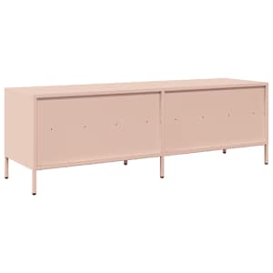 TV skříňka růžová 135 x 39 x 43,5 cm ocel válcovaná za studena - obrázek 7