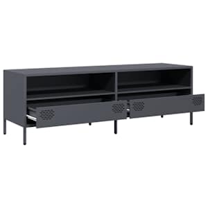 TV skříňka antracitová 135x39x43,5 cm ocel válcovaná za studena - obrázek 5
