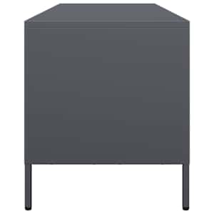 TV skříňka antracitová 135x39x43,5 cm ocel válcovaná za studena - obrázek 6