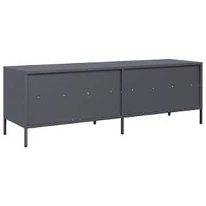 TV skříňka antracitová 135x39x43,5 cm ocel válcovaná za studena - obrázek 7