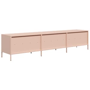TV skříňka růžová 202 x 39 x 43,5 cm ocel válcovaná za studena - obrázek 7