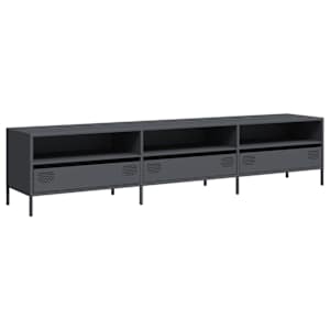 TV skříňka antracitová 202x39x43,5 cm ocel válcovaná za studena - obrázek 2