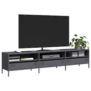 TV skříňka antracitová 202x39x43,5 cm ocel válcovaná za studena - obrázek 1