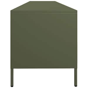 TV skříňka olivová 202 x 39 x 43,5 cm ocel válcovaná za studena - obrázek 6