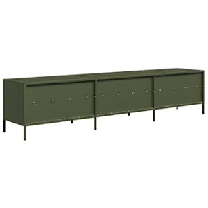 TV skříňka olivová 202 x 39 x 43,5 cm ocel válcovaná za studena - obrázek 7