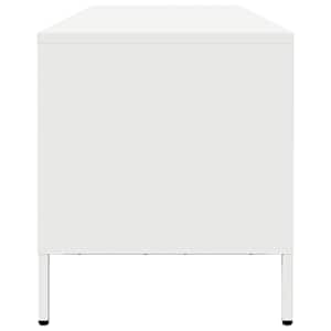 TV skříňka bílá 202 x 39 x 43,5 cm ocel válcovaná za studena - obrázek 6