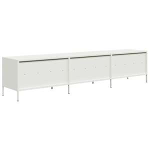 TV skříňka bílá 202 x 39 x 43,5 cm ocel válcovaná za studena - obrázek 7