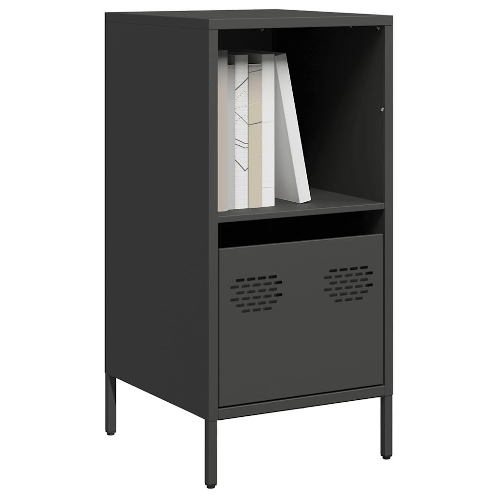 vidaXL Sideboard Schwarz 35x39x73,5 cm Kaltgewalzter Stahl