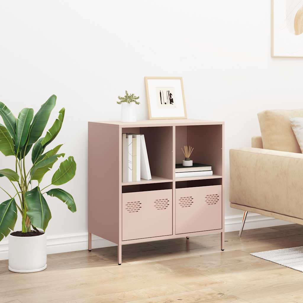 Thumbnail - vidaXL Sideboard Rosa 68x39x73,5 cm Kaltgewalzter Stahl