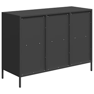 Příborník černý 101,5 x 39 x 73,5 cm ocel válcovaná za studena - obrázek 7