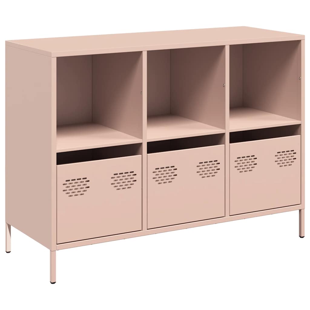 Thumbnail - vidaXL Sideboard Rosa 101,5x39x73,5 cm Kaltgewalzter Stahl