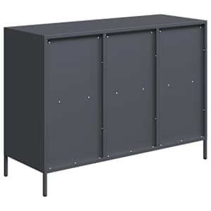 Příborník antracitový 101,5x39x73,5cm ocel válcovaná za studena - obrázek 7