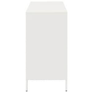 Příborník bílý 101,5 x 39 x 73,5 cm ocel válcovaná za studena - obrázek 6