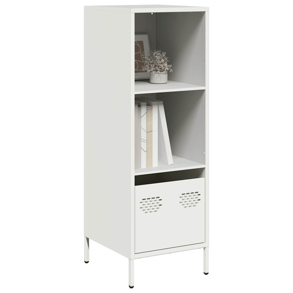 Highboard Weiß 35x39x103,5 cm Stahl