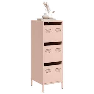 Visoka omara roza 39x35x103,5 cm jeklo