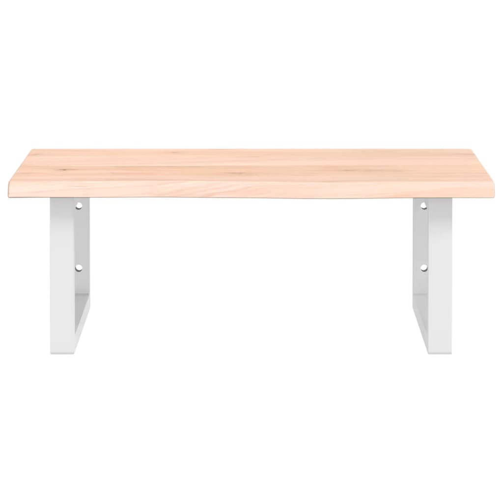 Badkamer wandschap staal en massief eikenhout image 4