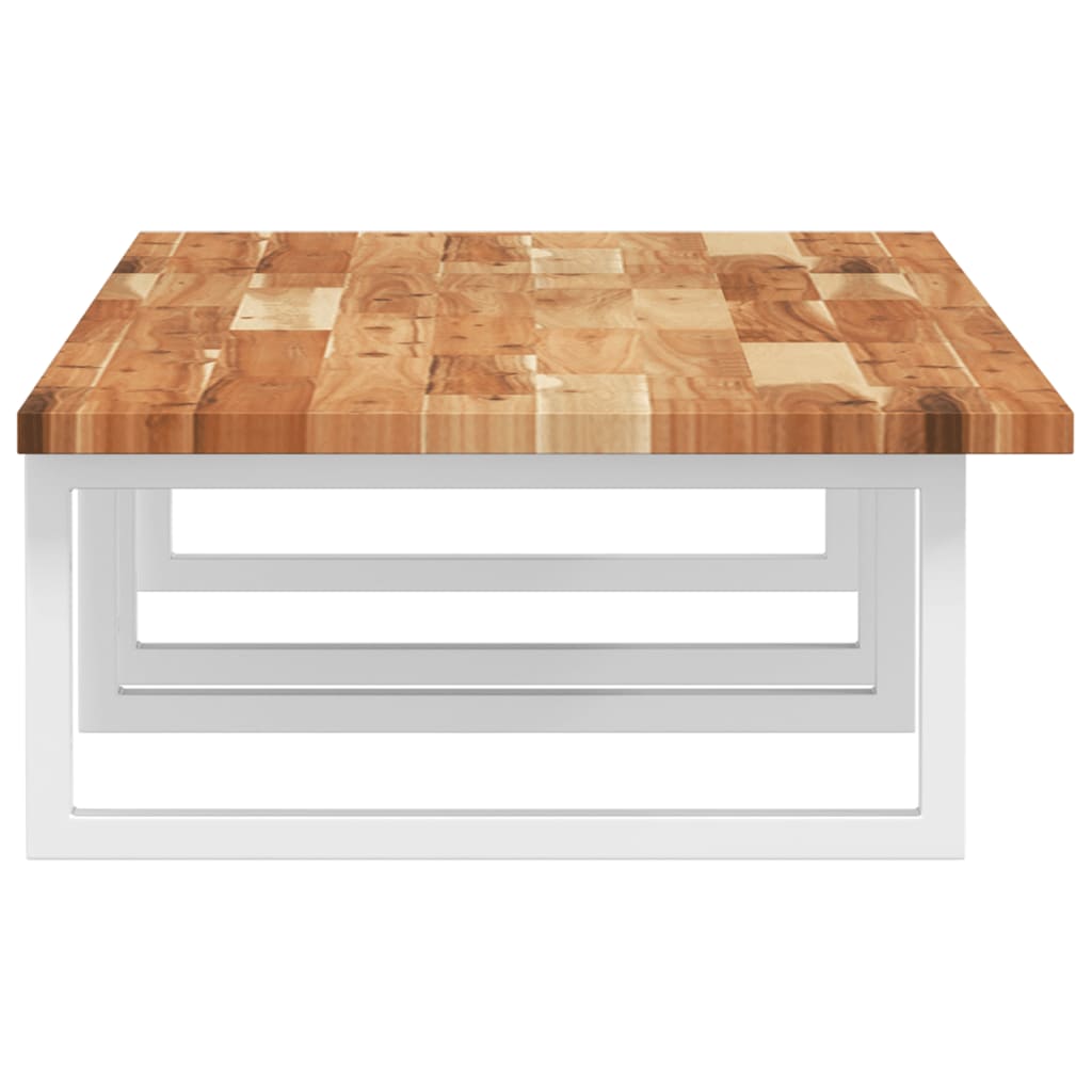 Badkamer wandschap staal en massief acaciahout image 5