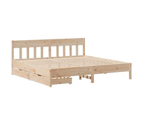 vidaXL Cadre de lit sans matelas 180x200 cm bois massif de pin