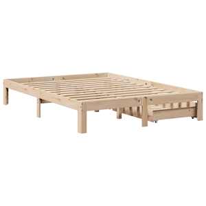 Rám postele se zásuvkami 120 x 200 cm masivní borovice - obrázek 8