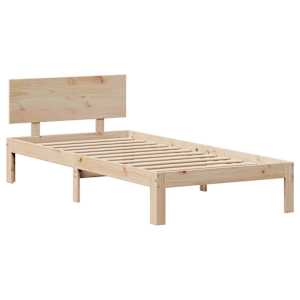 Rám postele se zásuvkami 100 x 200 cm masivní borové dřevo - obrázek 7
