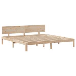 Rám postele se zásuvkami 200 x 200 cm masivní borovice - obrázek 7