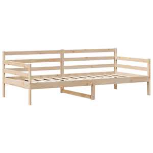 Válenda se zásuvkami bílá 80 x 200 cm masivní borovice - obrázek 5