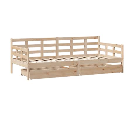 vidaXL Dnevna postelja s predali 80x200cm trdna borovina