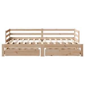 Válenda s přistýlkou a zásuvkami bez matrace 80x200 cm - obrázek 4