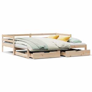 Válenda s přistýlkou a zásuvkami bez matrace 90x200 cm - obrázek 2
