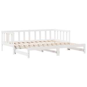 Válenda s přistýlkou a zásuvkami bez matrace bílá 90x200 cm - obrázek 6