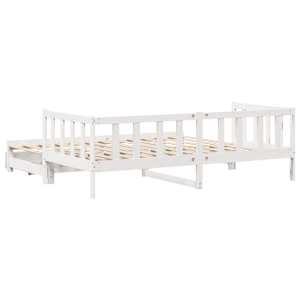 Válenda s přistýlkou a zásuvkami bez matrace bílá 90x200 cm - obrázek 8